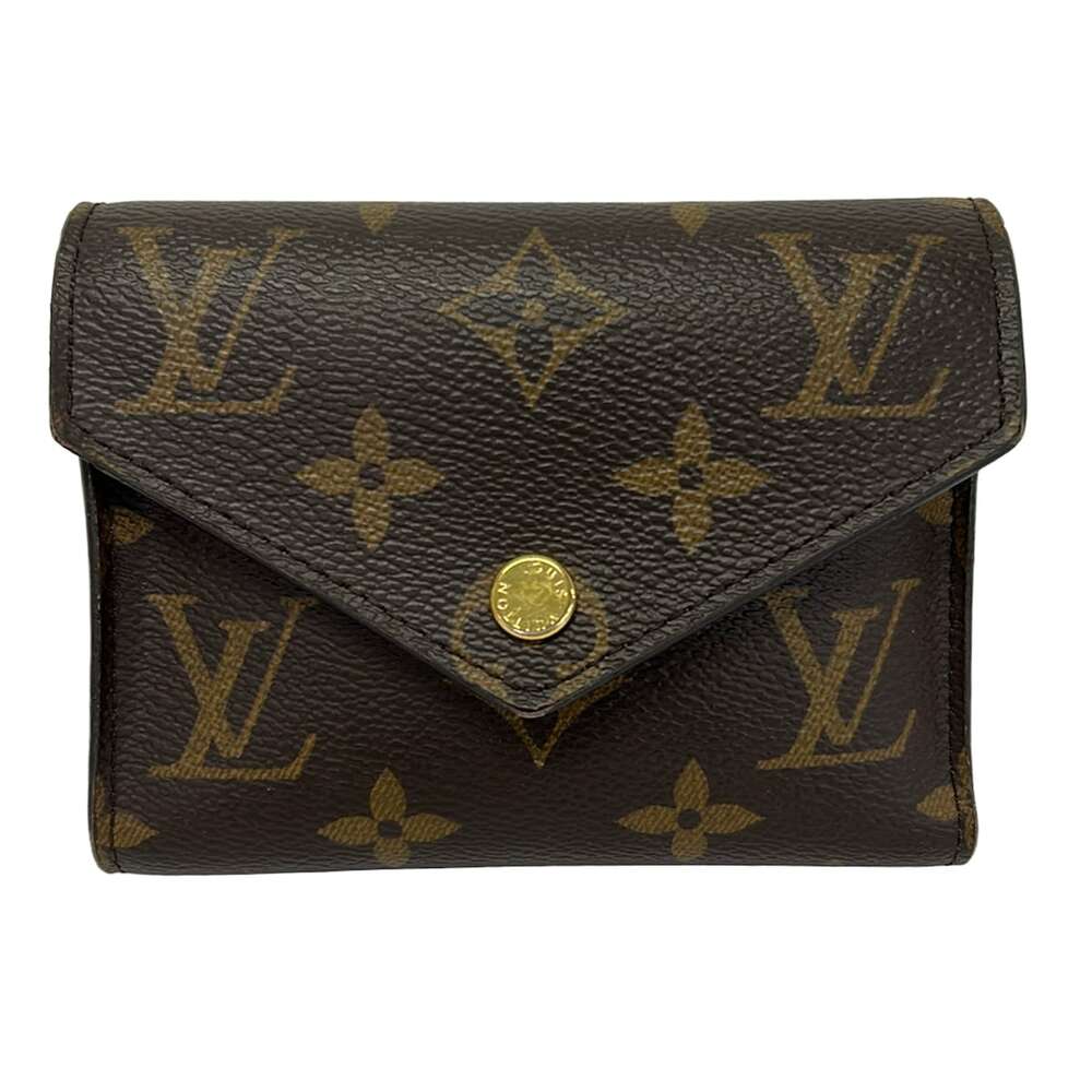 Louis Vuitton Portefeuille Victorine Trifold Wallet M62472 Monogram Canvas